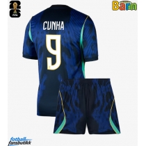 Brasil Matheus Cunha #9 Bortedraktsett Barn VM 2026 Kortermet (+ Korte bukser)